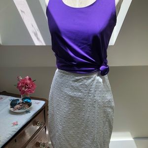 LLBEAN size 6 eylete skirt